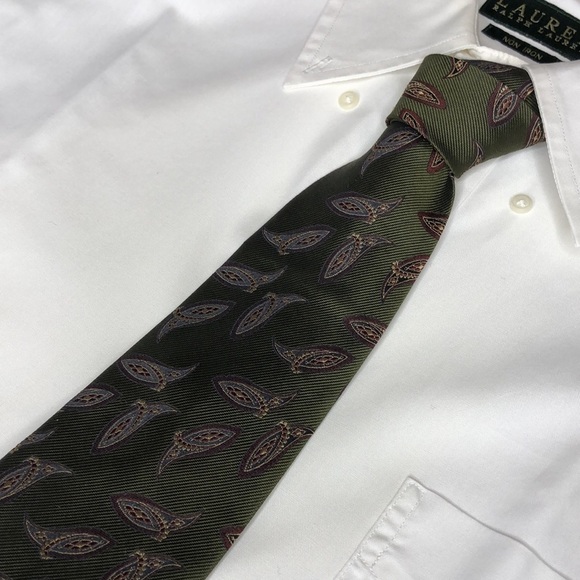 Burberry Vintage Printed Silk Tie - Picture 1 of 9